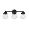 Z-Lite Vaughn 3 Light Vanity, Matte Black And Clear Seedy 736-3V-MB - alternate 5